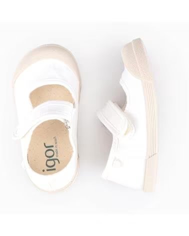 IGOR BAILARINAS BAREFOOT LONA MERCEDES S10331 BLANCO