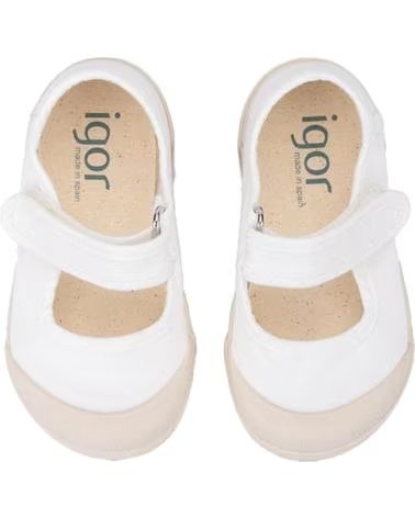 IGOR BAILARINAS BAREFOOT LONA MERCEDES S10331 BLANCO