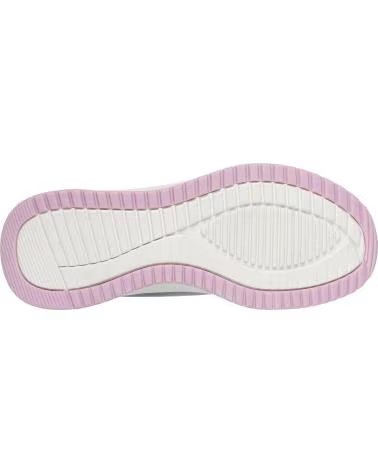 SKECHERS 117624 ZAPATILLAS CASUAL DE MUJER SLIP GRIS Y ROSA