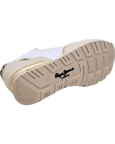 PEPE JEANS PLS400023 ZAPATILLAS CASUAL DE MUJER BLANCO Y BEI BLANCO Y BEIGE