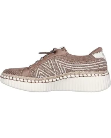 SKECHERS 100716 ZAPATILLAS CASUAL DE MUJER TAUPE