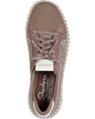SKECHERS 100716 ZAPATILLAS CASUAL DE MUJER TAUPE