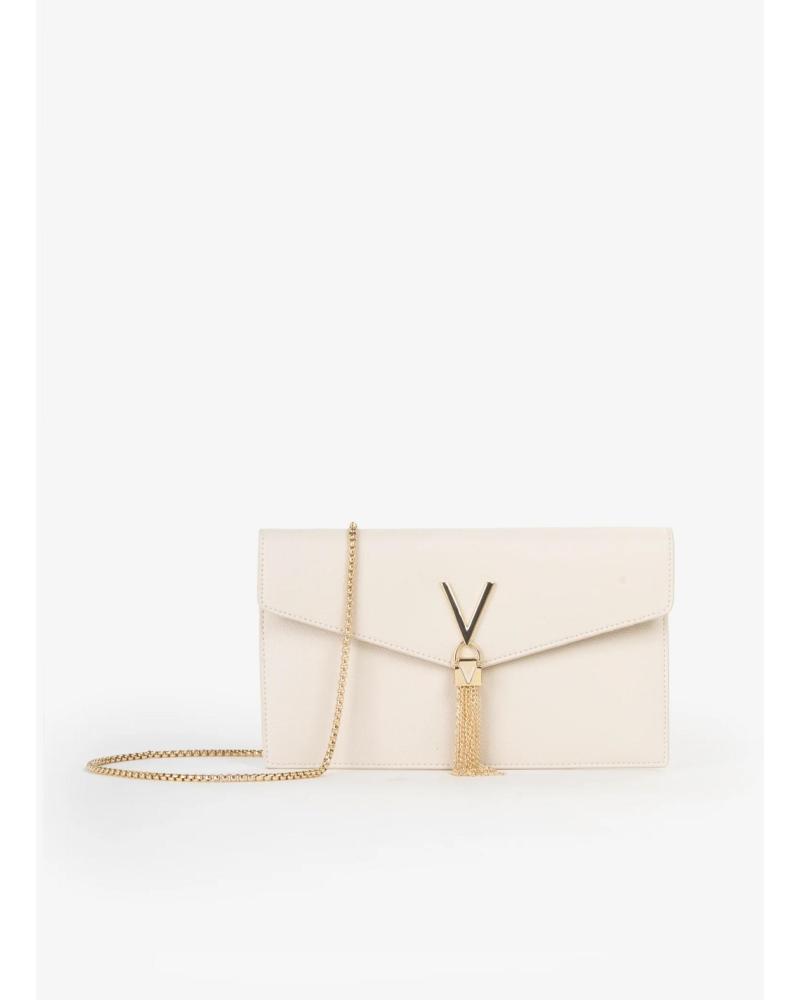 VALENTINO BAGS BOLSO BANDOLERA VBS9XJ17 CON LOGO METÁLICO BEIGE