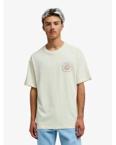 QUICKSILVER CAMISETA DE MANGA CORTA QUIKSILVER CURVE PALM EN BEIGE PARA HOMBRE ROJO