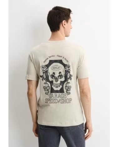 REPLAY CAMISETA M3348 REPLAY BEIG CLARO