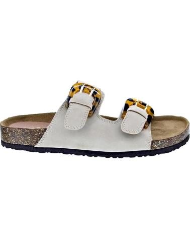 MTNG SANDALIAS LAZY DOBLE HEBILLA CON SUELA DE CORCHO BEIGE
