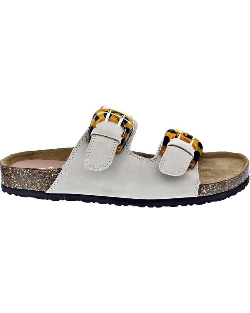 MTNG SANDALIAS LAZY DOBLE HEBILLA CON SUELA DE CORCHO BEIGE