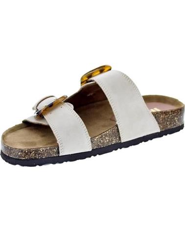 MTNG SANDALIAS LAZY DOBLE HEBILLA CON SUELA DE CORCHO BEIGE