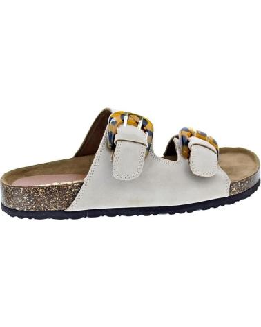 MTNG SANDALIAS LAZY DOBLE HEBILLA CON SUELA DE CORCHO BEIGE