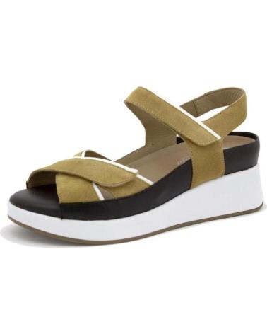 PIESANTO SANDALIA VELCROS CUNA 5 CM MARRóN