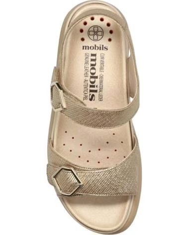 MEPHISTO SANDALIA ERGONÓMICA FYDA CON TECNOLOGÍA SOFT-AIR ORO