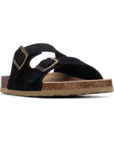 XTI SANDALIAS 145723-01 DE DOBLE HEBILLA CON SUELA ERGONÓMICA NEGRO