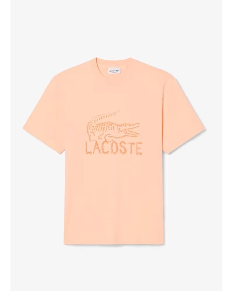 LACOSTE CAMISETA DE MANGA CORTA TEE-SHIRT EN NARANJA PARA HOMBRE ANGIE