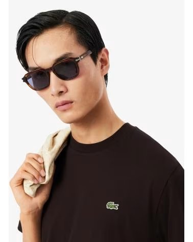 LACOSTE CAMISETA DE MANGA CORTA TEE-SHIRTS COL ROND HOMME ADULTE MAILLE EN NEGRO PARA HOMBRE BUFFLE