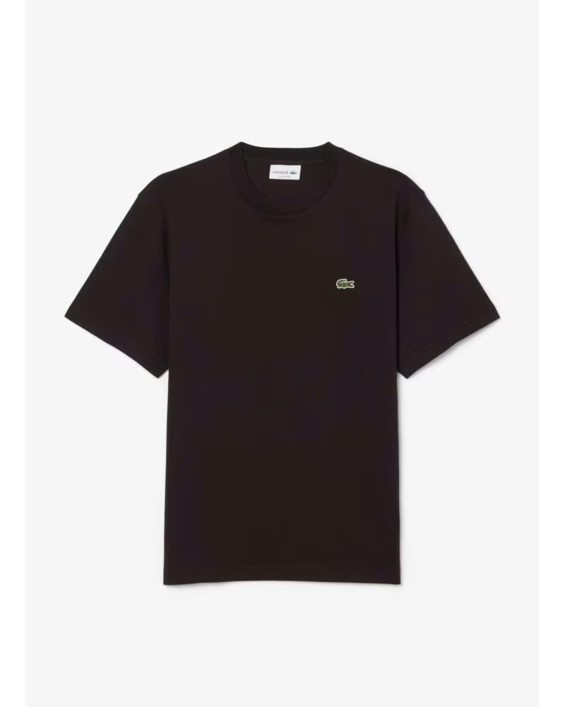 LACOSTE CAMISETA DE MANGA CORTA TEE-SHIRTS COL ROND HOMME ADULTE MAILLE EN NEGRO PARA HOMBRE BUFFLE