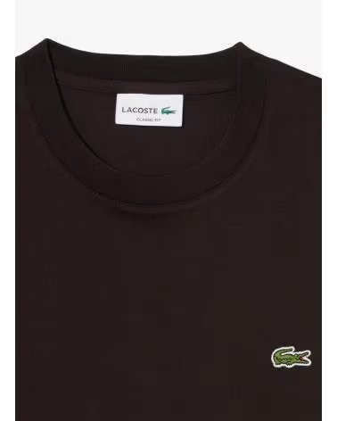 LACOSTE CAMISETA DE MANGA CORTA TEE-SHIRTS COL ROND HOMME ADULTE MAILLE EN NEGRO PARA HOMBRE BUFFLE