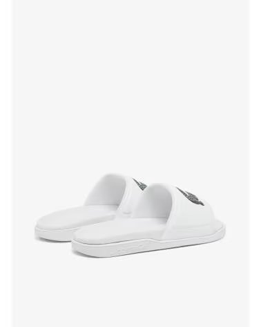 Tongs pour Homme LACOSTE CLAQUETTES SERVE SLIDE 1172809 BLANCHES AVEC LOGO BLANCO