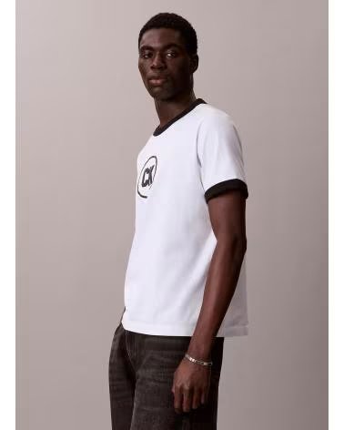 CALVIN KLEIN CAMISETAS HOMBRE JEANS MODELO LV04RF821G 20S COLOR BLANCO YA YAF
