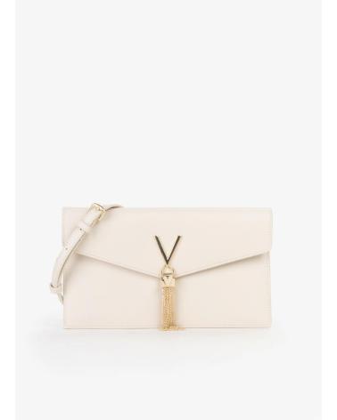 VALENTINO BAGS BOLSO BANDOLERA VBS9XJ17 CON LOGO METÁLICO BEIGE