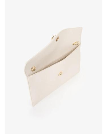 VALENTINO BAGS BOLSO BANDOLERA VBS9XJ17 CON LOGO METÁLICO BEIGE