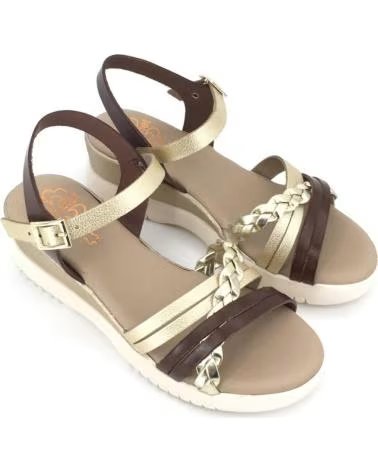 PORRONET SANDALIAS MUJER MODELO BOLO 5 COLOR MARRON MOKORO