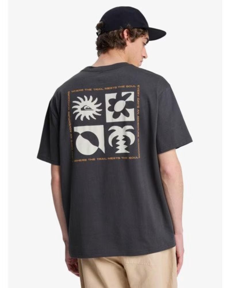 QUICKSILVER QUIKSILVER EQYZT08264-KTA0 T-SHIRT MIT GRAFIKDRUCK NEGRO