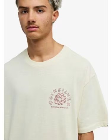QUICKSILVER CAMISETA DE MANGA CORTA QUIKSILVER CURVE PALM EN BEIGE PARA HOMBRE ROJO