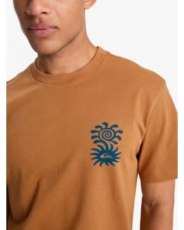QUICKSILVER CAMISETA QUIKSILVER EQYZT08264 DE MANGA CORTA ESTAMPADA - MARRÓN MARRON CLARO