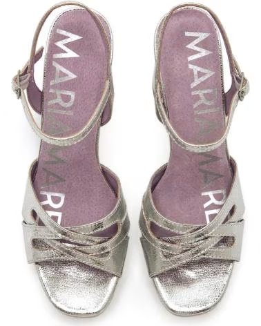 MARIA MARE HEELED SANDAL WITH PLATFORM 68711 METáLICO