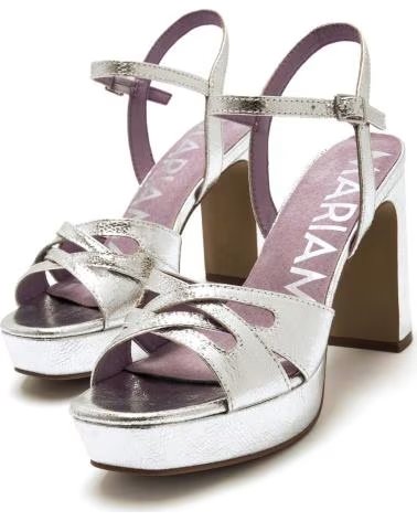 MARIA MARE HEELED SANDAL WITH PLATFORM 68711 METáLICO