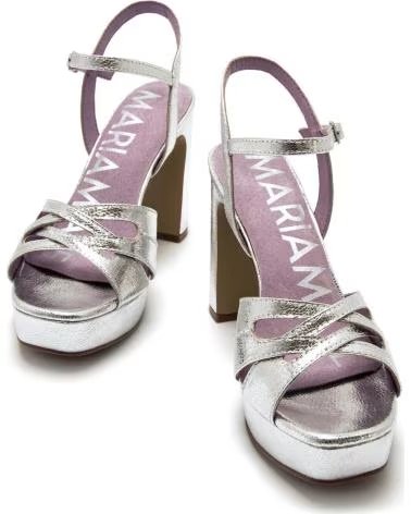 MARIA MARE HEELED SANDAL WITH PLATFORM 68711 METáLICO