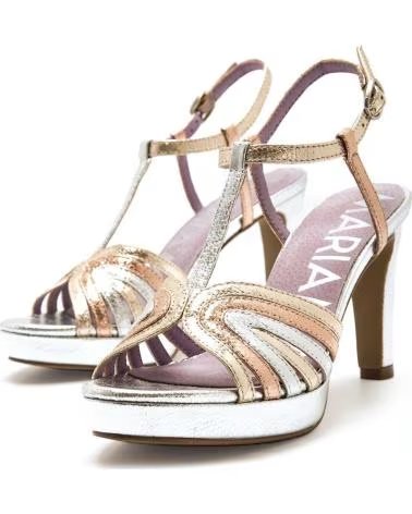 MARIA MARE SANDALIAS DE TACON MARIAMARE 68715C59711 EN DORADO PARA MUJER CHAMPAGN-PINK-SILVER