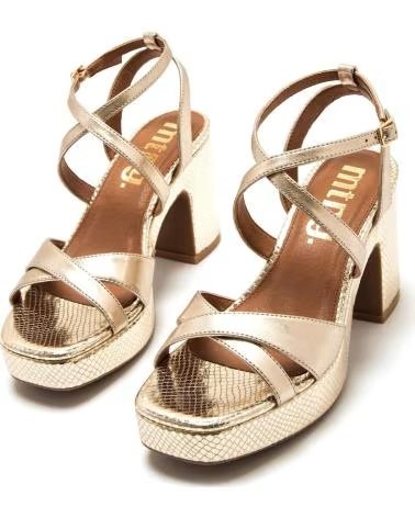 MTNG Sandalias de Tacon Mujer Mustang 56649 Oro DORADO