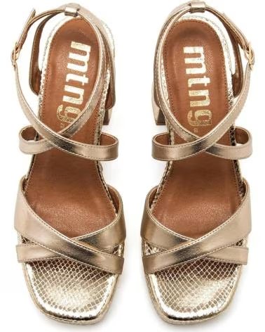 MTNG Sandalias de Tacon Mujer Mustang 56649 Oro DORADO
