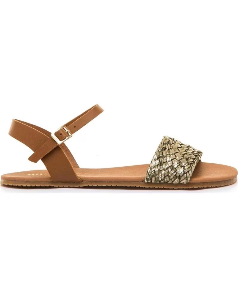 MTNG MTNG 55976 BAREFOOT FLAT SANDALS WITH BRAIDED STRAPS VERDE