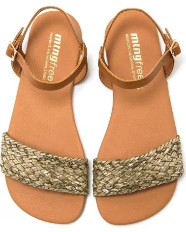 MTNG MTNG 55976 BAREFOOT FLAT SANDALS WITH BRAIDED STRAPS VERDE
