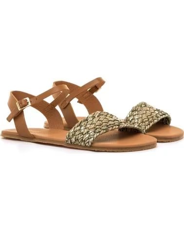 MTNG MTNG 55976 BAREFOOT FLAT SANDALS WITH BRAIDED STRAPS VERDE