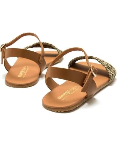 MTNG MTNG 55976 BAREFOOT FLAT SANDALS WITH BRAIDED STRAPS VERDE