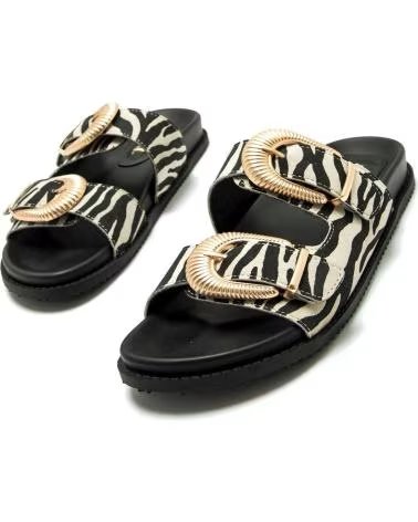 Inicio-MTNG-SANDALIAS MTNG 55493 CON HEBILLAS Y ESTAMPADO ANIMAL-NEGRO