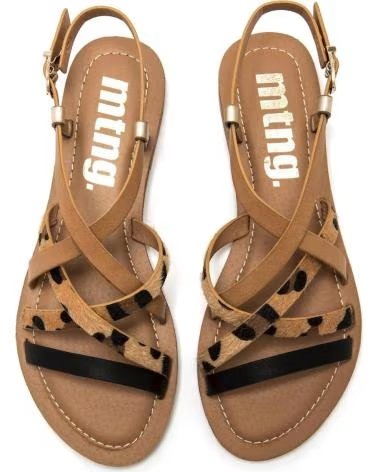 MTNG SANDALO BASSO CON FASCETTE COMBINATE 55910 NEGRO