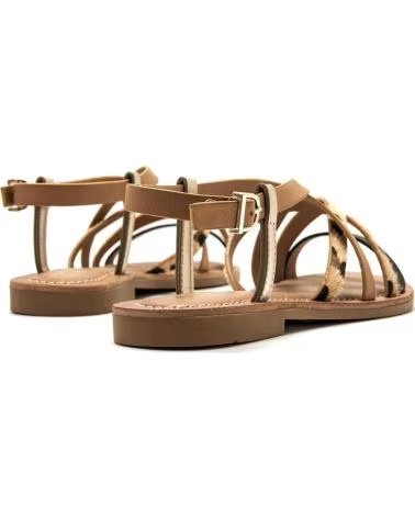 MTNG SANDALO BASSO CON FASCETTE COMBINATE 55910 NEGRO