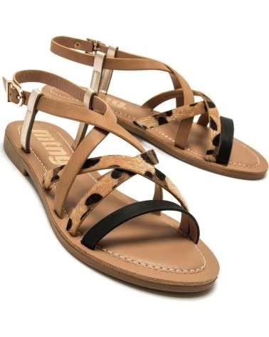 MTNG SANDALO BASSO CON FASCETTE COMBINATE 55910 NEGRO