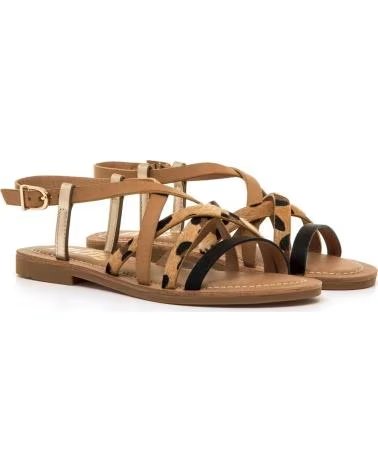 MTNG SANDALO BASSO CON FASCETTE COMBINATE 55910 NEGRO