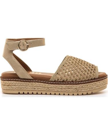 MTNG SANDALIA PLATAFORMA CON DETALLE TRENZADO MARRóN