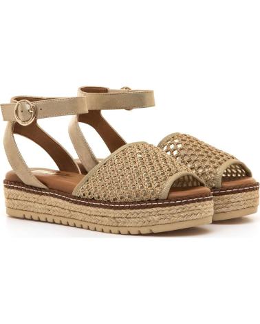 MTNG SANDALIA PLATAFORMA CON DETALLE TRENZADO MARRóN