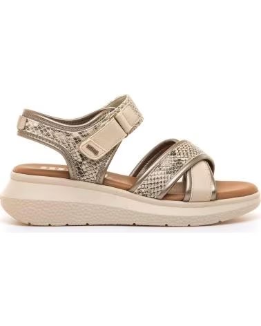 MTNG PLATFORM SANDALS WITH CROSS STRAPS MTNG 60933 BEIGE