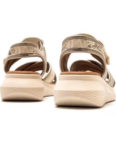 MTNG PLATFORM SANDALS WITH CROSS STRAPS MTNG 60933 BEIGE