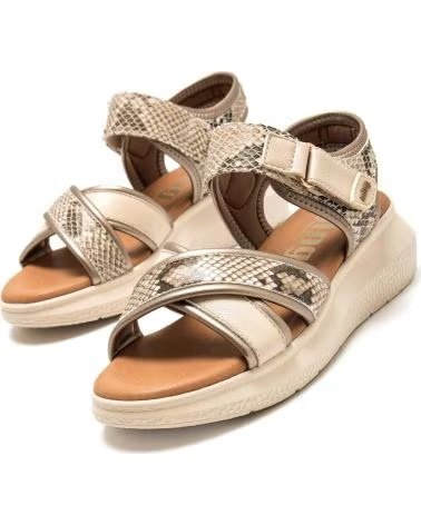 MTNG PLATFORM SANDALS WITH CROSS STRAPS MTNG 60933 BEIGE
