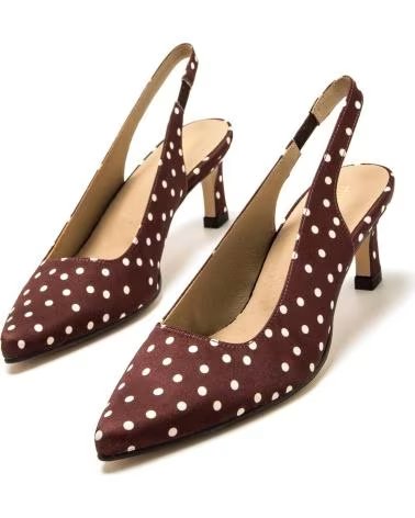 MTNG ZAPATO DESTALONADO ESTAMPADO LUNARES 50637 MARRóN