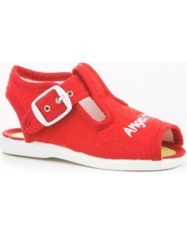 Sandali per Bambina e Bambino ANGELITOS SANDALIA LONA 117 ROJO